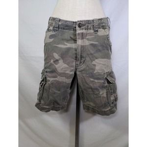 Abercrombie Reg. U.S. Trademark Youth Camo Cargo Shorts Size 12